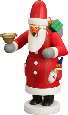 Produktbild von Räuchermann Weihnachtsmann mit Tülle bunt Höhe 18cm NEU