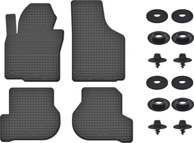Produktbild von Gummimatten Mit Stoppern Für: Volkswagen Jetta V (2005-2011) Schwarz Set
