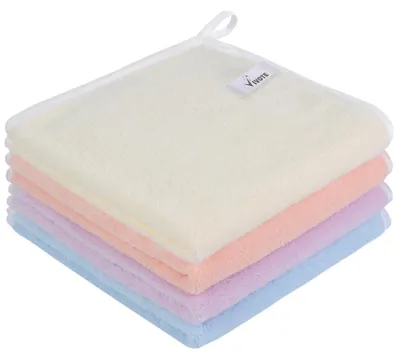 Obrázek produktu pro Ručníky do koupelny z mikrovlákna, 40x40 cm, 4 kusy, vícebarevné