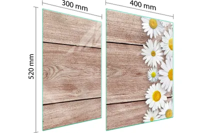 Image de Plaque De Protection Des Vitres Pour Herd 70X52 Bois