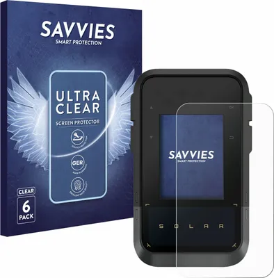 Produktbild von 6x Für Garmin eTrex Solar Schutzfolie Savvies Displayschutz Display Schutz Folie Klar Transparent