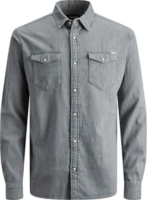 Produktbild von Jack & Jones Hemd Shirt Longsleeve Hemd Jeanshemd JJ SHERIDAN SHIRT Langarm