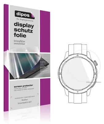 Immagine prodotto di 6x Pellicola Protettiva per Beafon Smartwatch 601 Protezione Schermo Claro Display dipos