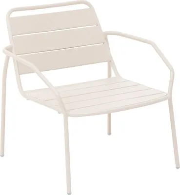 Produktbild von Gartenmöbel sessel "phuket" lehm aus epoxybehandeltem stahl  - Hespéride