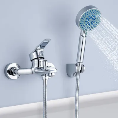 Produktbild von Badewannenarmatur, Badewanne Duschset, Duschsystem Duschset, Badewannen Amaturen Set, 5 Funktionen, mit Duschbrause und 1.5m Schlauch