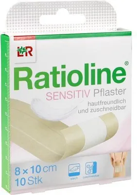Produktbild von RATIOLINE sensitive Wundschnellverband 8 cmx1 m