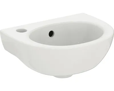 Produktbild von IDS Handwaschbecken EUROVIT HL links mit Überlauf 350x260x160mm weiß
