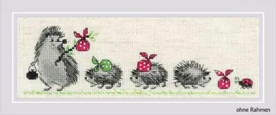 Produktbild von Riolis Kreuzstich-Set "Igel", Zählmuster