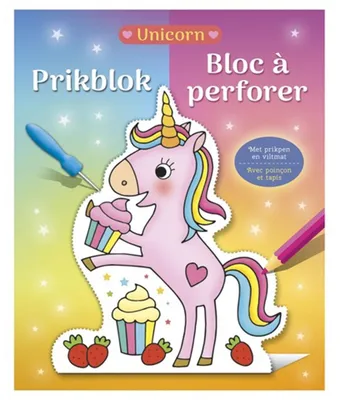 Produktbild von punktionsblock Einhorn 18 x 22 cm mit Punktionsnadel und Filzmatte
