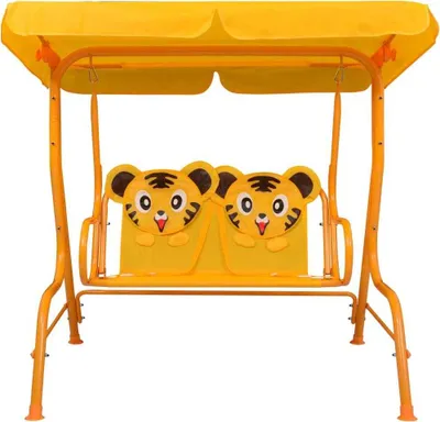 Produktbild von vidaXL Kinder-Hollywoodschaukel Gelb 115 x 75 x 110 cm Stoff