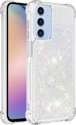 Produktbild von Samsung Galaxy A15 Hülle - Coverup Liquid Glitzer Back Cover - Weiß