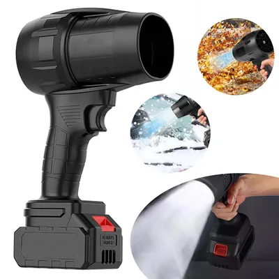 Produktbild von Akku Laubbläser Turbo Gebläse, Mini Laubbläser, Handgebläse Laubbläser Schneefräse zum Laub, Staub, Schnee