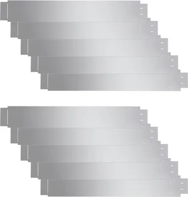 Obrázek produktu pro vidaXL Ohebné okraje trávníku sada 10 kusů z pozinkované oceli 100x14 cm