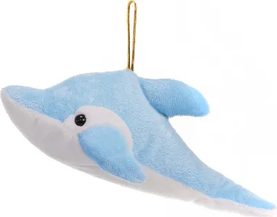Produktbild von Delfin aus Plüsch 14x23x9cm blau