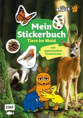 Zdjęcie produktu dla Die Sendung mit der Maus - Mein Stickerbuch mit spannendem Sachwissen: Tiere im Wald