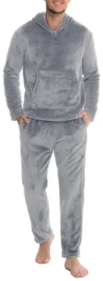 Imagen del producto de Solidchoice - Conjunto de pijama para hombre con capucha y gran bolsillo