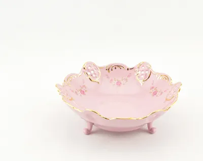 Produktbild von Schale 17 cm, rosa Porzellan, Blumen, Leander