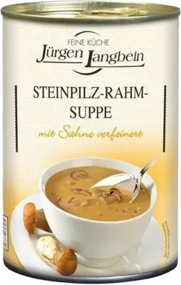Produktbild von Jürgen Langbein Steinpilz-Rahm-Suppe, 400ml
