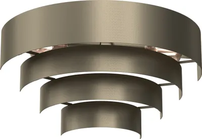 Immagine prodotto di Applique Rings in titanio dorato 2xE27x15W in metallo, dimensioni: 20x40x19,5 cm, IP20, Luminex