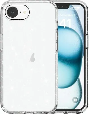 Produktbild von Mobigear Crystal iPhone 16e Hülle Hardcase Backcover - Weiß