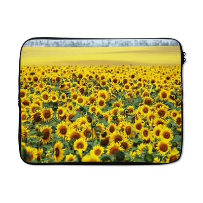Produktbild von MuchoWow® Laptop Hülle 15 Zoll Sonnenblume - Blumen - Natur Laptoptasche - Laptoptasche - Sleeve - Rundum-Schutz