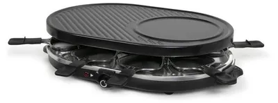 Imagen del producto de Apparejo de raclette 3 en 1 ONLI ON1035N para 8 personas, con grill y plancha para crepes, superficie de 43 x 30 cm