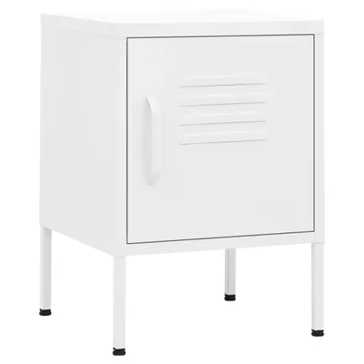 Immagine prodotto di Comodini 2 pz Bianchi 35x35x51 cm in Acciaio