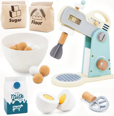 Produktbild von UMU® Mixer-Set mit Zubehör 10-teilig - Kinderküche ab 2, 3, 4 und 5 Jahren