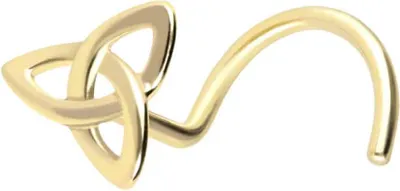 Produktbild von Nasenpiercing, Nasenstecker 14/18 Karat Gold Nasenstecker Spirale TRISKELE