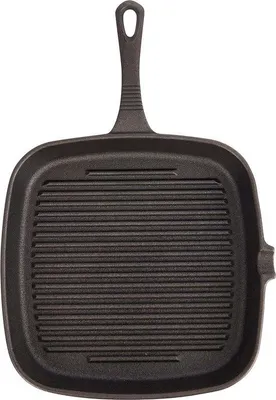 Produktbild von Gusseiserne Grillpfanne emailliert schwarz
