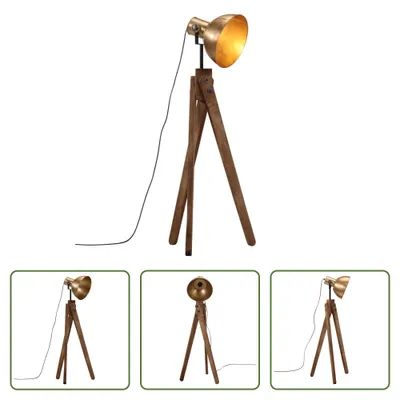 Obrázok produktu pre The Living Store Stojacia lampa 25 W antická mosadz 45x45x120 cm E27