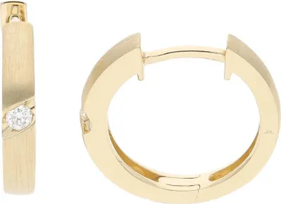 Produktbild von Creolen Gold 585 Brillant JL10-06-3348 JuwelmaLux