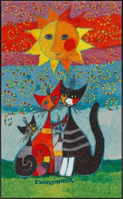 Produktbild von Salonloewe MOMENTI DI FELICITA Fußmatte Wohnmatte Rosina Wachtmeister 75 x 120 cm