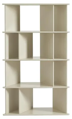 Produktbild von Bücherregal mit 10 Nischen aus MDF - Beige - MORENCI