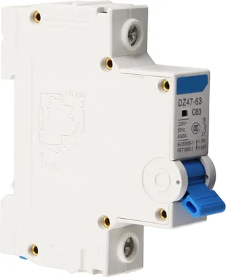 Obrázok produktu pre 230 V striedavého prúdu DZ47‑63 1-pólový miniatúrny výkonový istič (63 A)