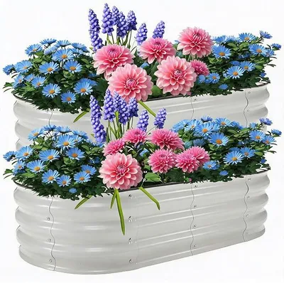 Produktbild von Hochbeet,Rostfreies Gartenbeet Pflanzkasten Für Gemüse