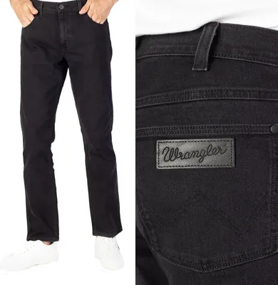 Produktbild von WRANGLER, Herren Jeanshosen, Straight fit, GREENSBORO, W31 L34, Schwarz, Jeans, baggyjeans, buggy