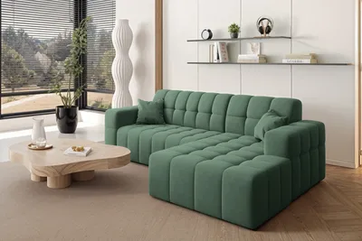 Produktbild von Kaiser Möbel Ecksofa L-förmiges Nimes-Eckmöbel links/rechts Grün Rechts