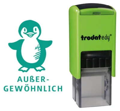 Obrázok produktu pre trodat 163235 trodat motivačná pečiatka Edy "Penguin", zelená