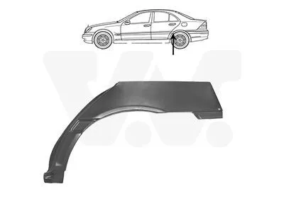 Produktbild von VAN WEZEL Seitenwand Reparaturblech passend für MERCEDES-BENZ C-Klasse Limousine (W203)
