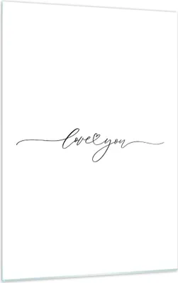 Produktbild von Bilder auf glas - Einteilig - Ich liebe dich handschriftlich - 50x70cm - Glasbilder - Wandbilder - Bilder - Wanddekoration aus Glas - Glas Bilder - Wandbild auf Glas - GPA50x70-4644