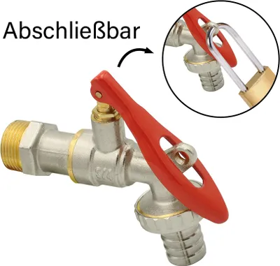 Produktbild von Messing Kugelauslaufhahn 3/4" Absperrbar