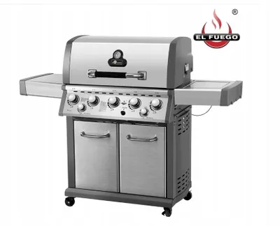 Zdjęcie produktu dla Grill Gazowy El Fuego Bellevue 24.5Kw Żeliwny Ruszt 72Kg +Reduktor Solidny!