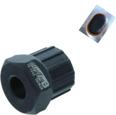Produktbild von SUPER-B Innenlager Werkzeug Freilaufzahnkranz TB-1045 Abzieher inkl. 1 x Schlauchflicken