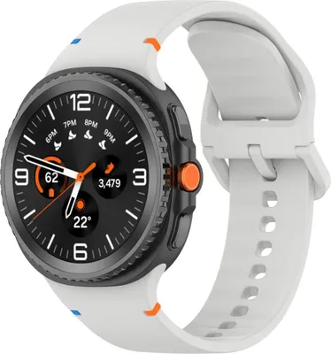 Produktbild von Armband für Galaxy Watch 8 / 8 Classic, Bizon Strap Watch Silicone G, Hellgrau