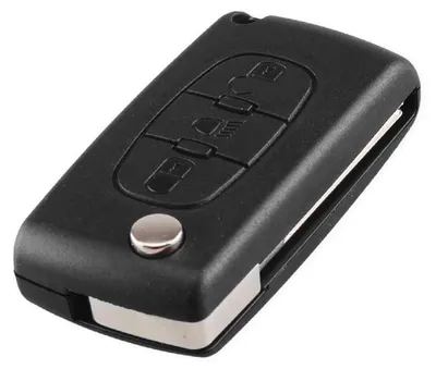 Zdjęcie produktu dla Obudowa klucza samochodowego Techstar® kompatybilna z Peugeot, Citroen, 207, 307, 407, C2, C3, C4, C5, C6, C8, z 3 przyciskami, HU83, CE0536