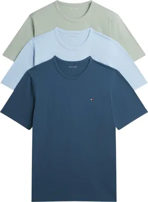 Obrázek produktu pro Pánské tričko Tommy Hilfiger s krátkým rukávem, barva: zlatá (Aegean Sea/Minty Grey/Chamb Blue), velikost: M