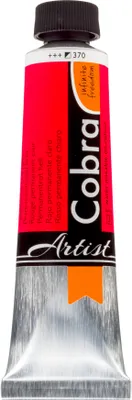 Image de Cobra Artist Peinture à l'huile miscible à l'eau Tube 40 ml Rouge permanent clair 370