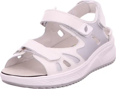 Produktbild von Waldläufer Damen Outdoorsandalen Maila 32993-4.5, 32993-5, 32993-5.5, 32993-6, 32993-6.5, 32993-7, 32993-7.5 WDL-798001-100 weiss/silber 6.5