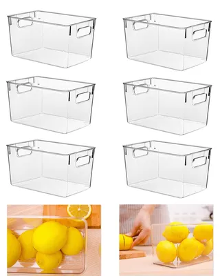 Produktbild von Set von 6 Transparenten Aufbewahrungsboxen für den Kühlschrank